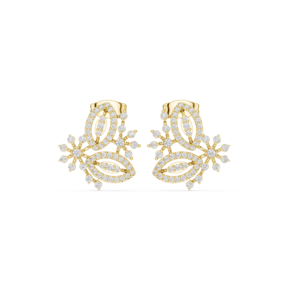 Lunavelle Floral Diamond Cluster Studs