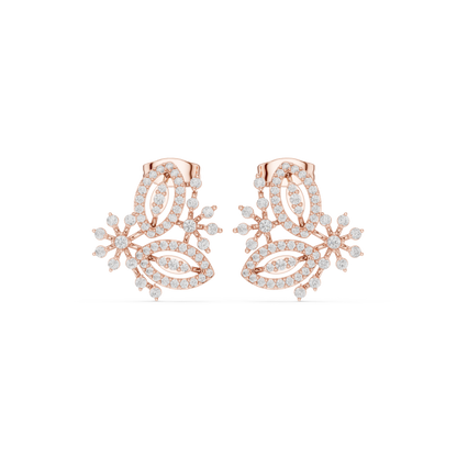 Lunavelle Floral Diamond Cluster Studs