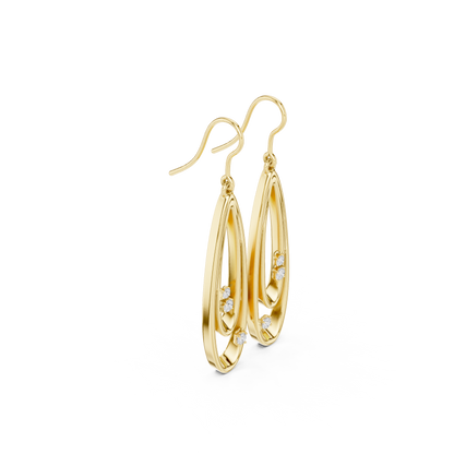 Avelisse Elongated Diamond Loop Drop