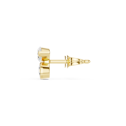 Zavielle Marquise Round Diamond Studs