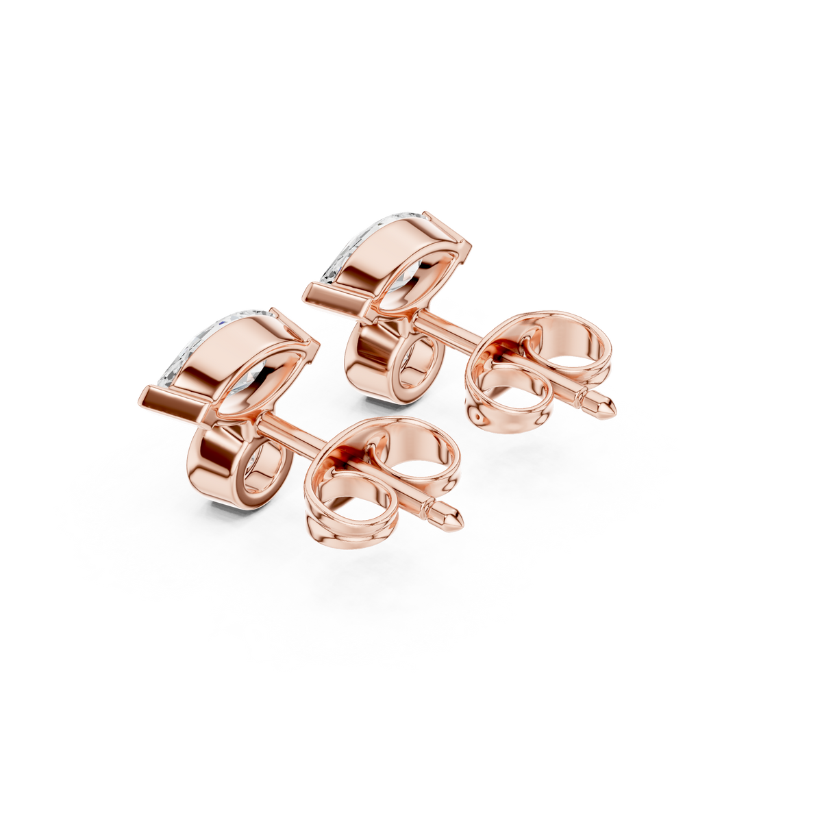 Zavielle Marquise Round Diamond Studs