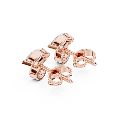 Zavielle Marquise Round Diamond Studs
