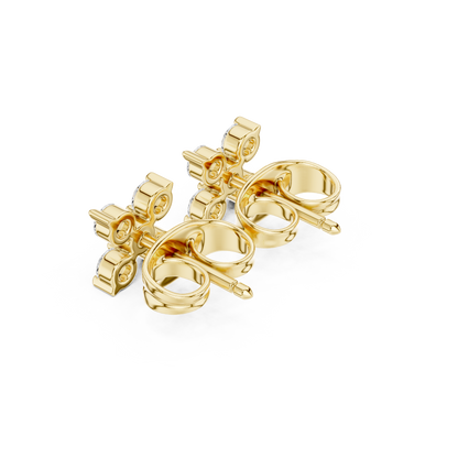 Elaris Round Diamond Blossom Studs