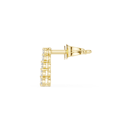Elvara Round Diamond Cascade Studs