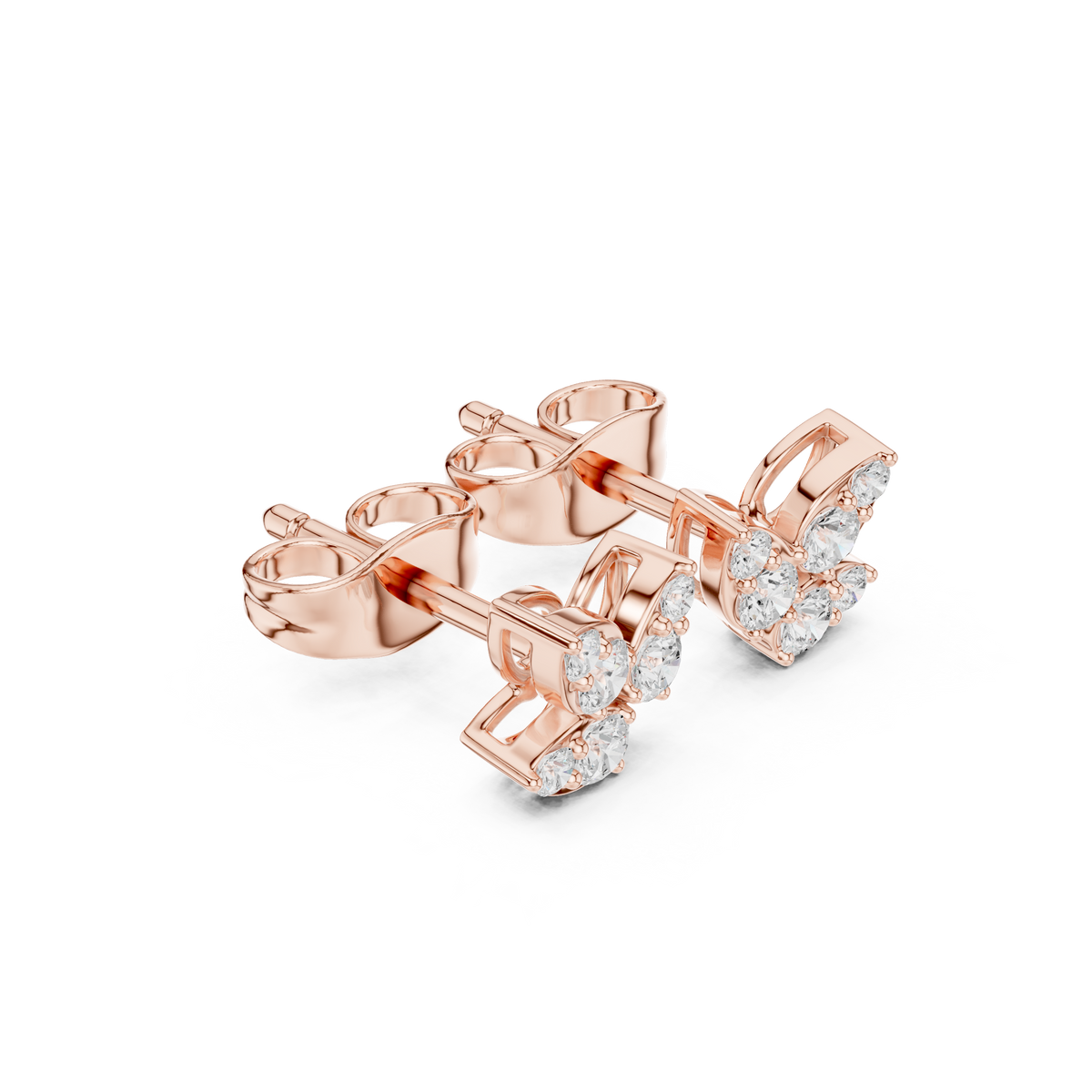 Marivelle Diamond Butterfly Studs