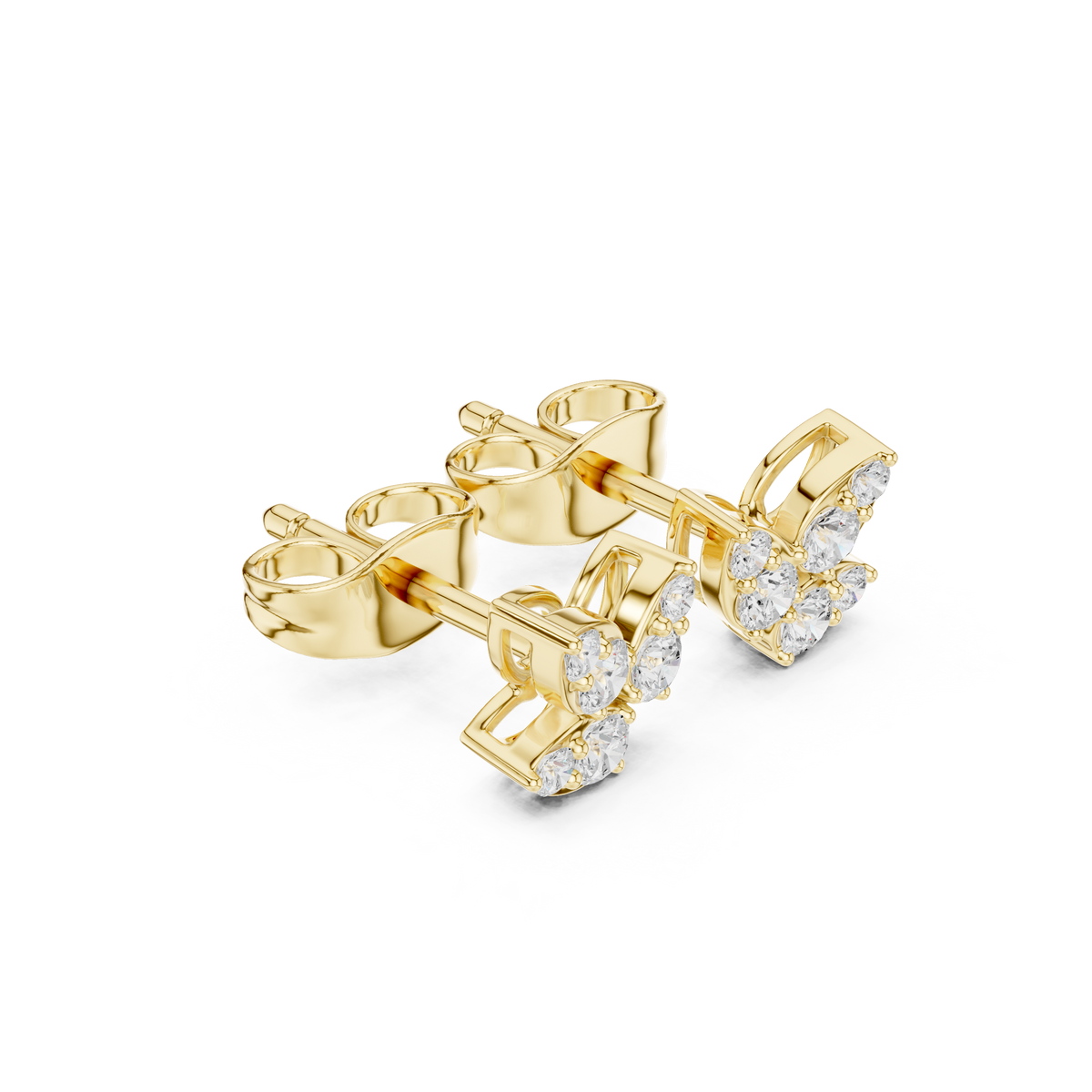 Marivelle Diamond Butterfly Studs