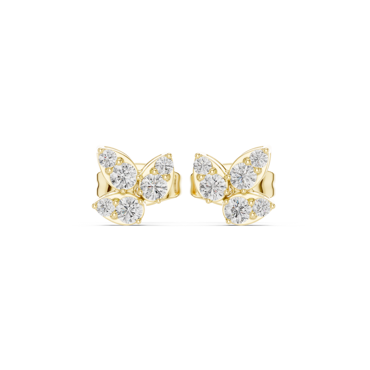 Marivelle Diamond Butterfly Studs