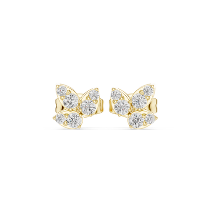 Marivelle Diamond Butterfly Studs
