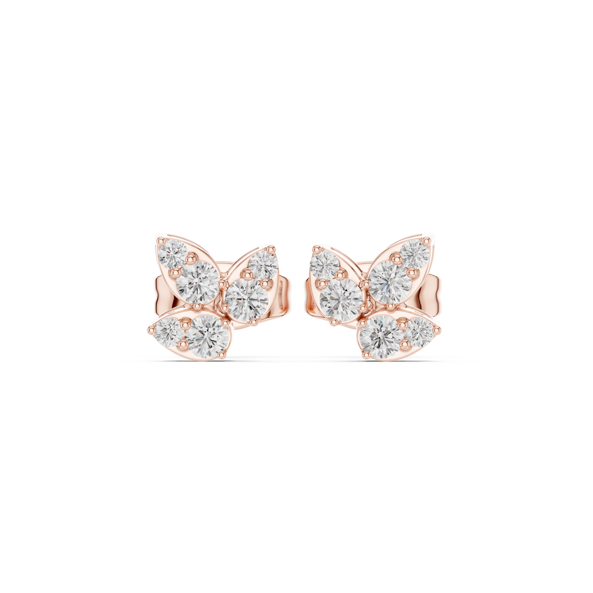 Marivelle Diamond Butterfly Studs