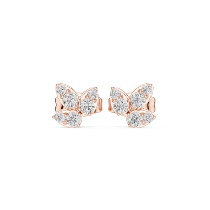 Marivelle Diamond Butterfly Studs