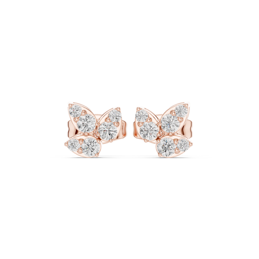 Marivelle Diamond Butterfly Studs