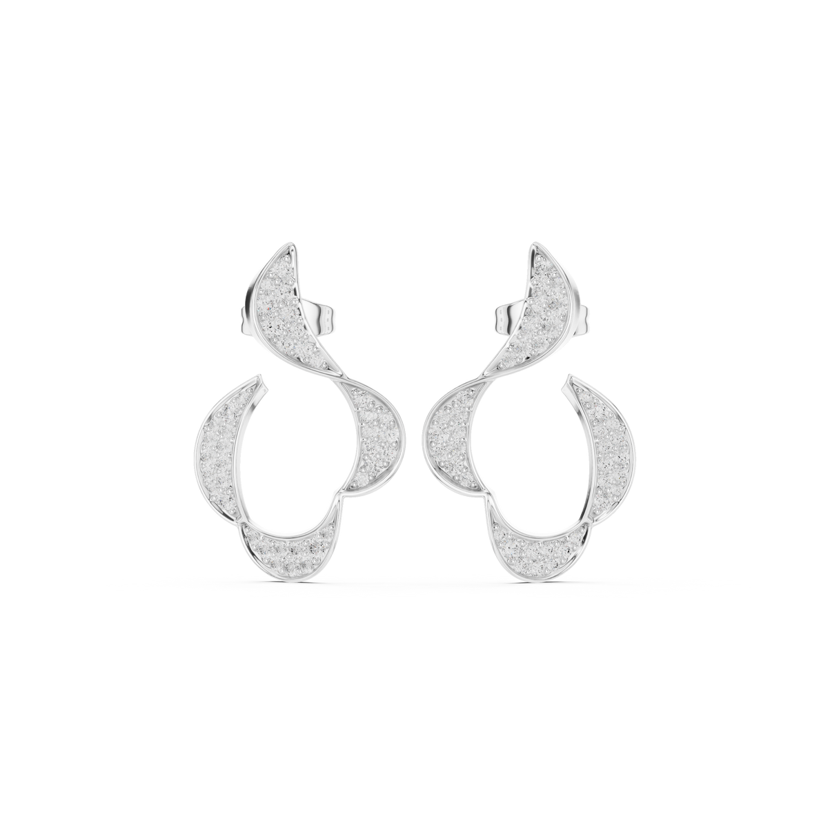 Seravelle Crescent Curve Studs