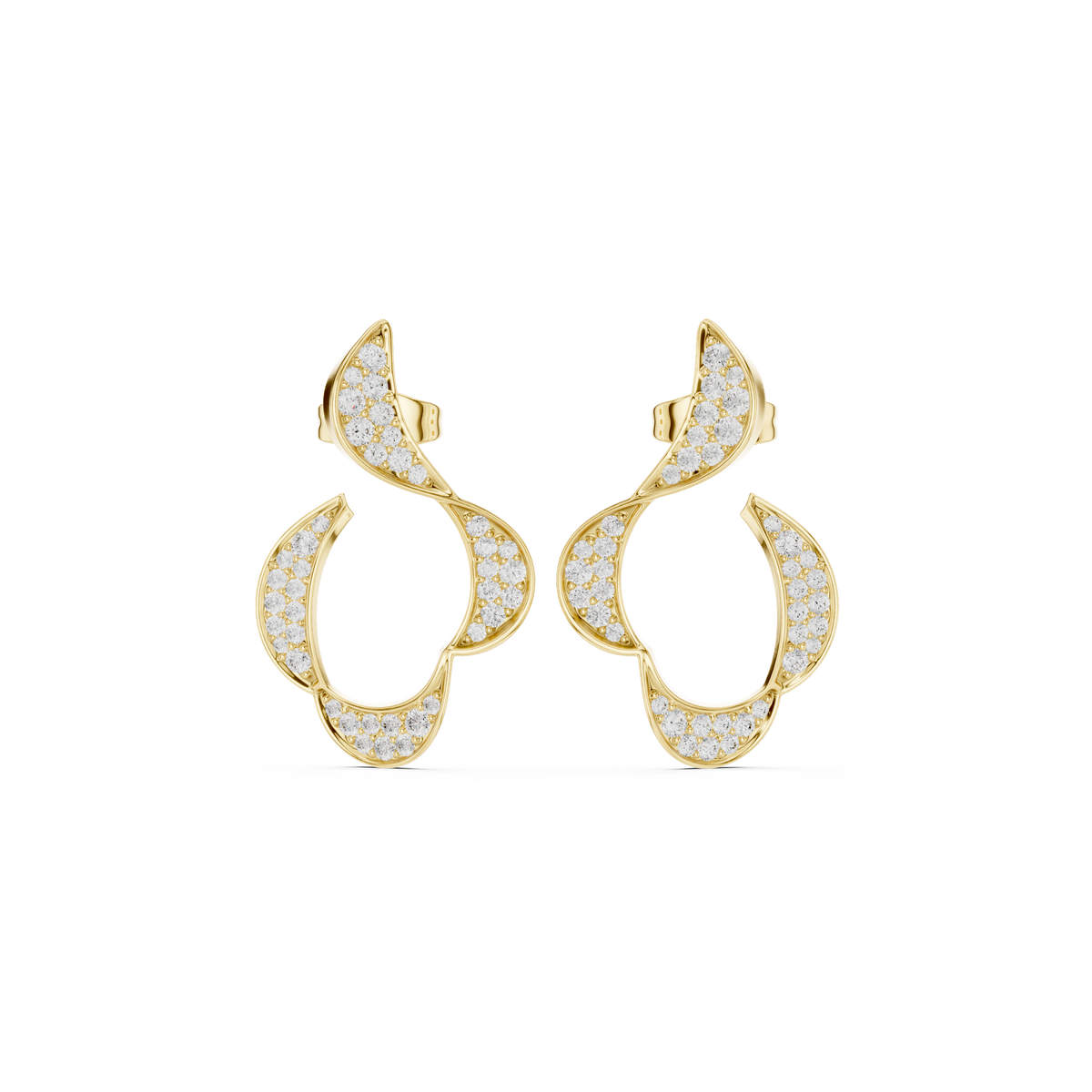 Seravelle Crescent Curve Studs