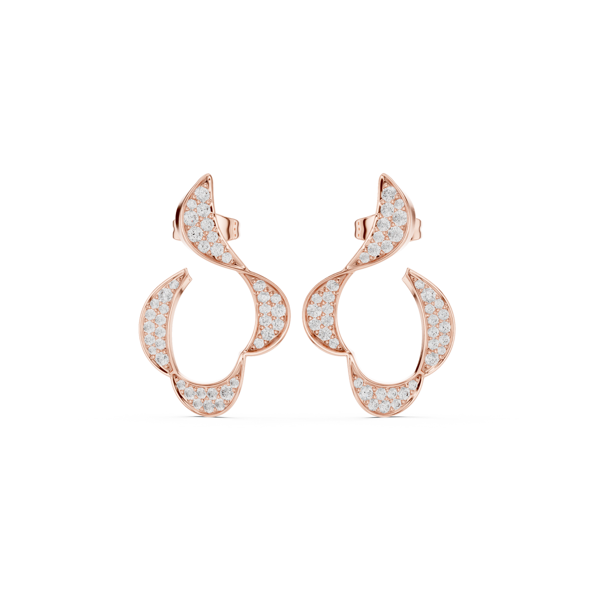 Seravelle Crescent Curve Studs