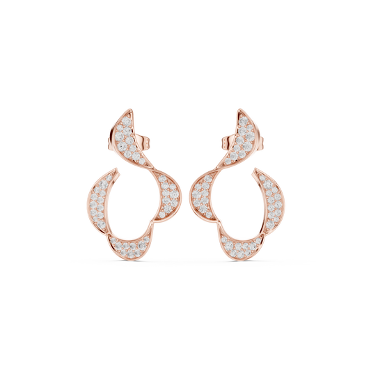 Seravelle Crescent Curve Studs