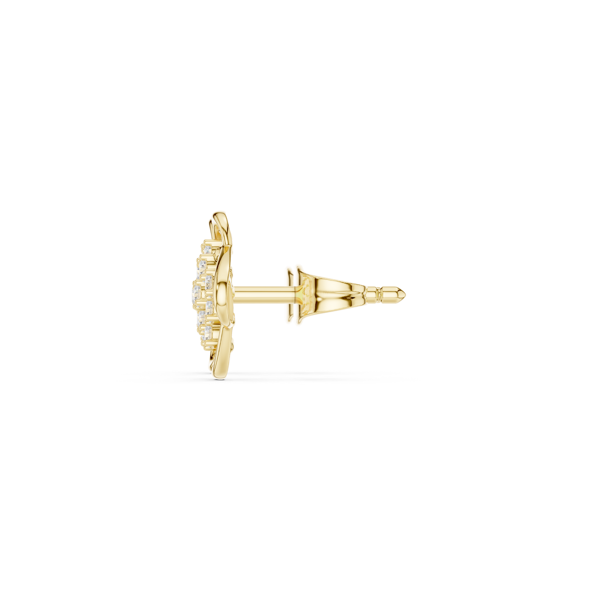 Elviora Geometric Diamond Lattice Studs