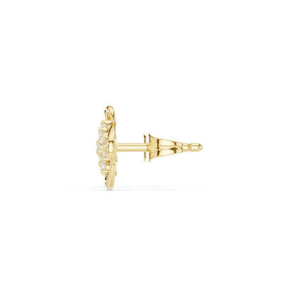 Elviora Geometric Diamond Lattice Studs