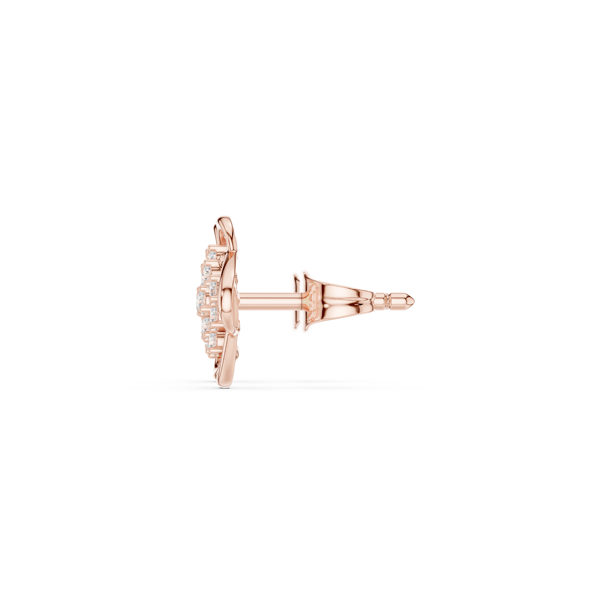 Elviora Geometric Diamond Lattice Studs