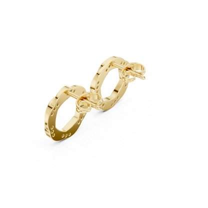 Zavienne Interwoven Diamond Loop Studs