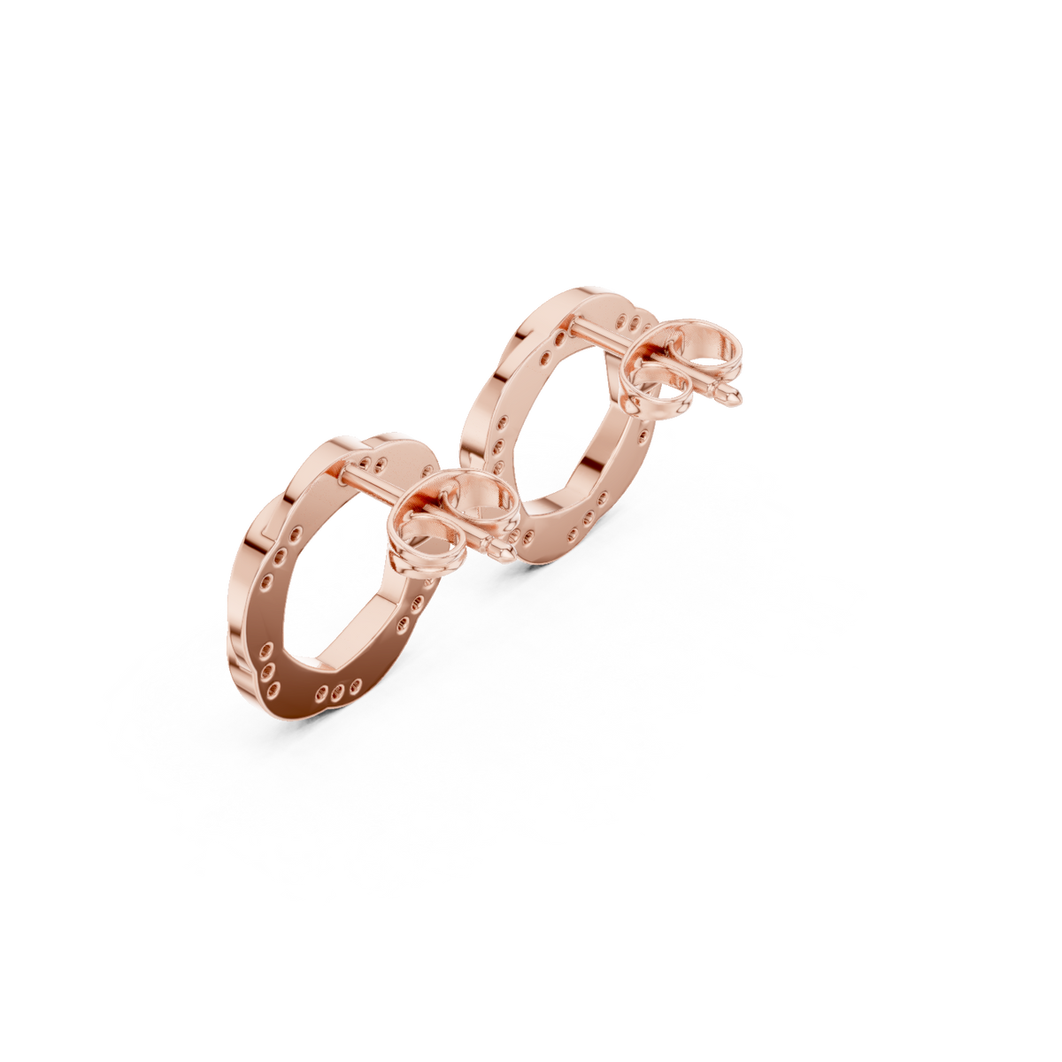Zavienne Interwoven Diamond Loop Studs