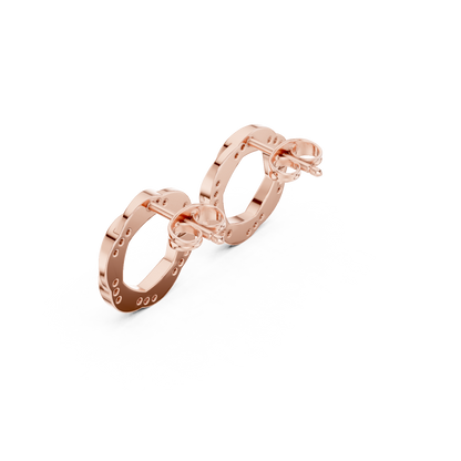 Zavienne Interwoven Diamond Loop Studs