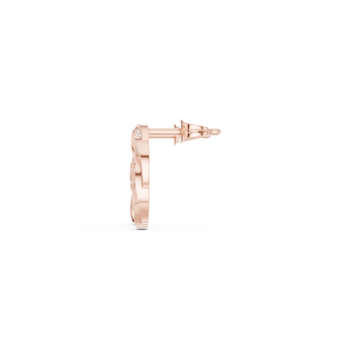 Zavienne Interwoven Diamond Loop Studs