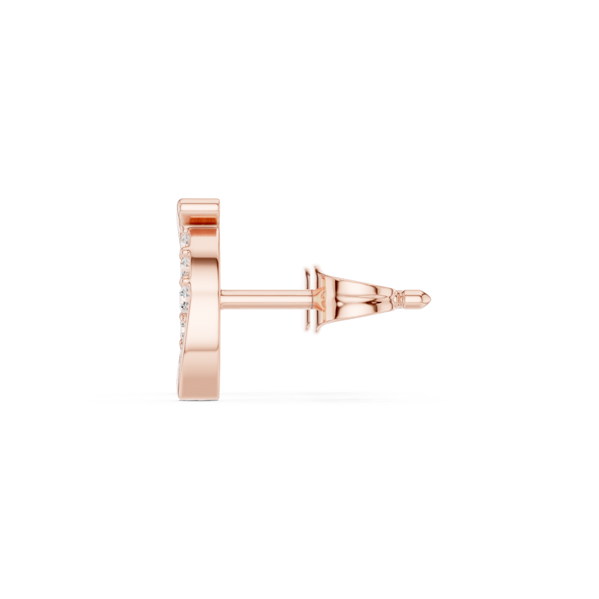 Elowira Floral Crescent Diamond Studs