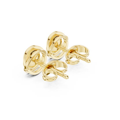 Viresta Round Diamond Floral Frame Studs