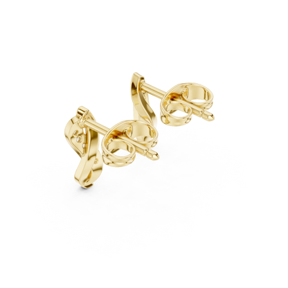 Lunessa Curved Diamond Vine Studs