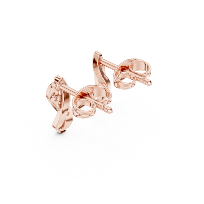 Lunessa Curved Diamond Vine Studs