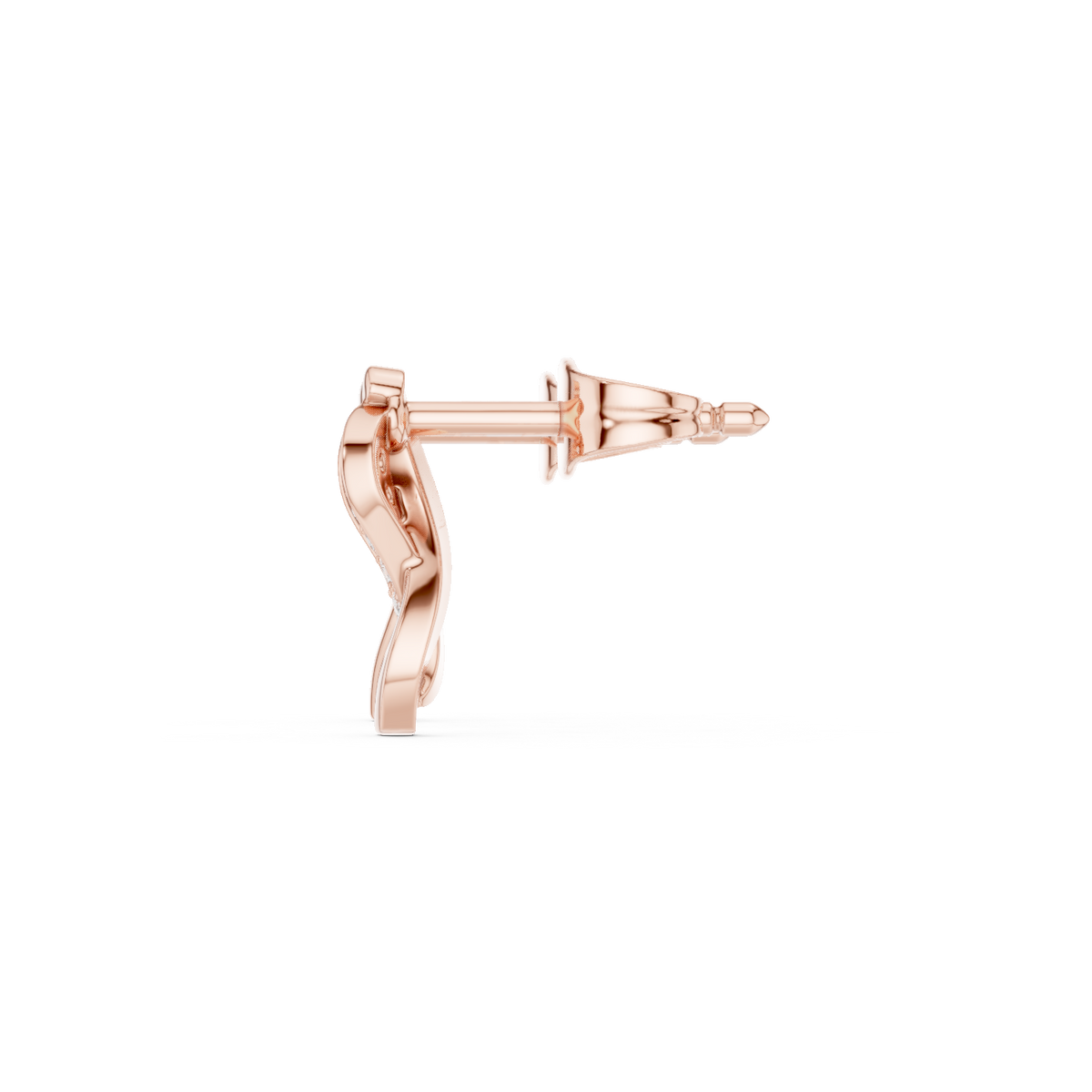 Lunessa Curved Diamond Vine Studs