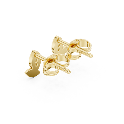 Elvanya Leaf Diamond Sculpted Studs