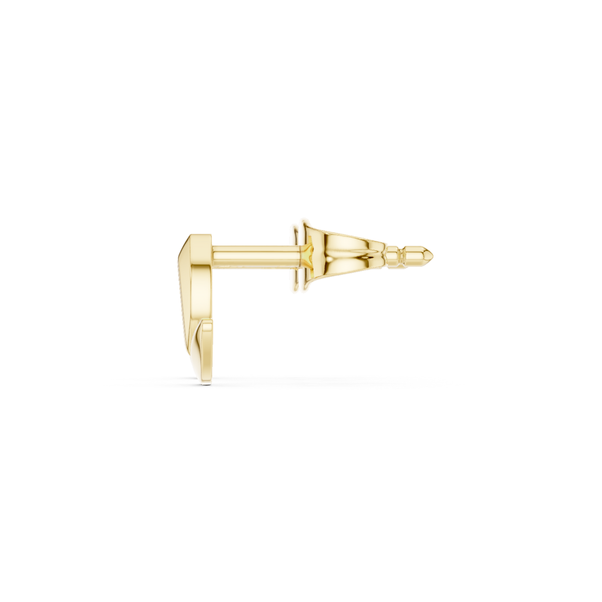 Elvanya Leaf Diamond Sculpted Studs