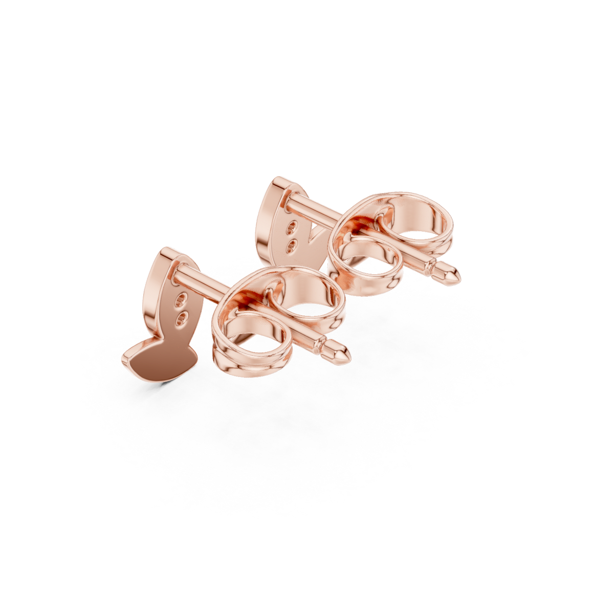 Elvanya Leaf Diamond Sculpted Studs