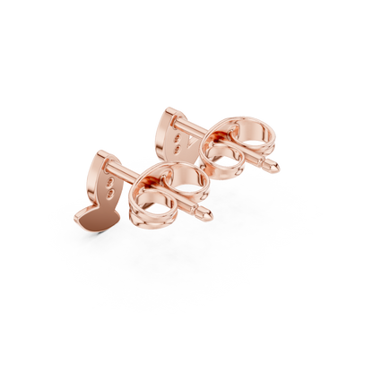 Elvanya Leaf Diamond Sculpted Studs