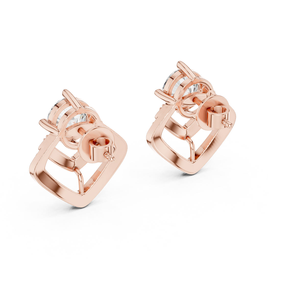Aurelia Celestial Chevron Drop Studs