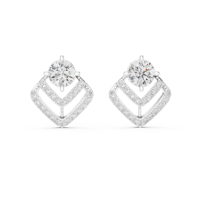 Aurelia Celestial Chevron Drop Studs