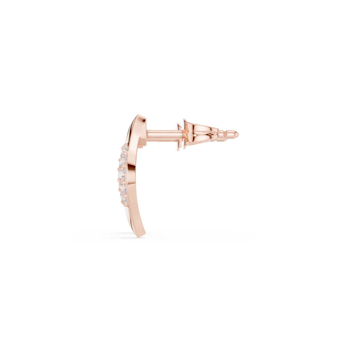Aveline Geometric Diamond Shield Studs