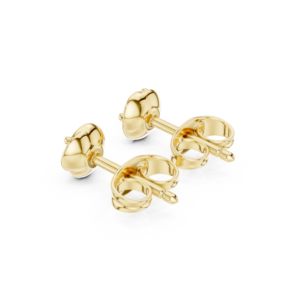 Orlisse Round Diamond Sculpted Studs