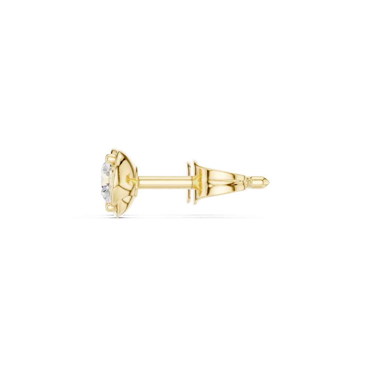 Orlisse Round Diamond Sculpted Studs