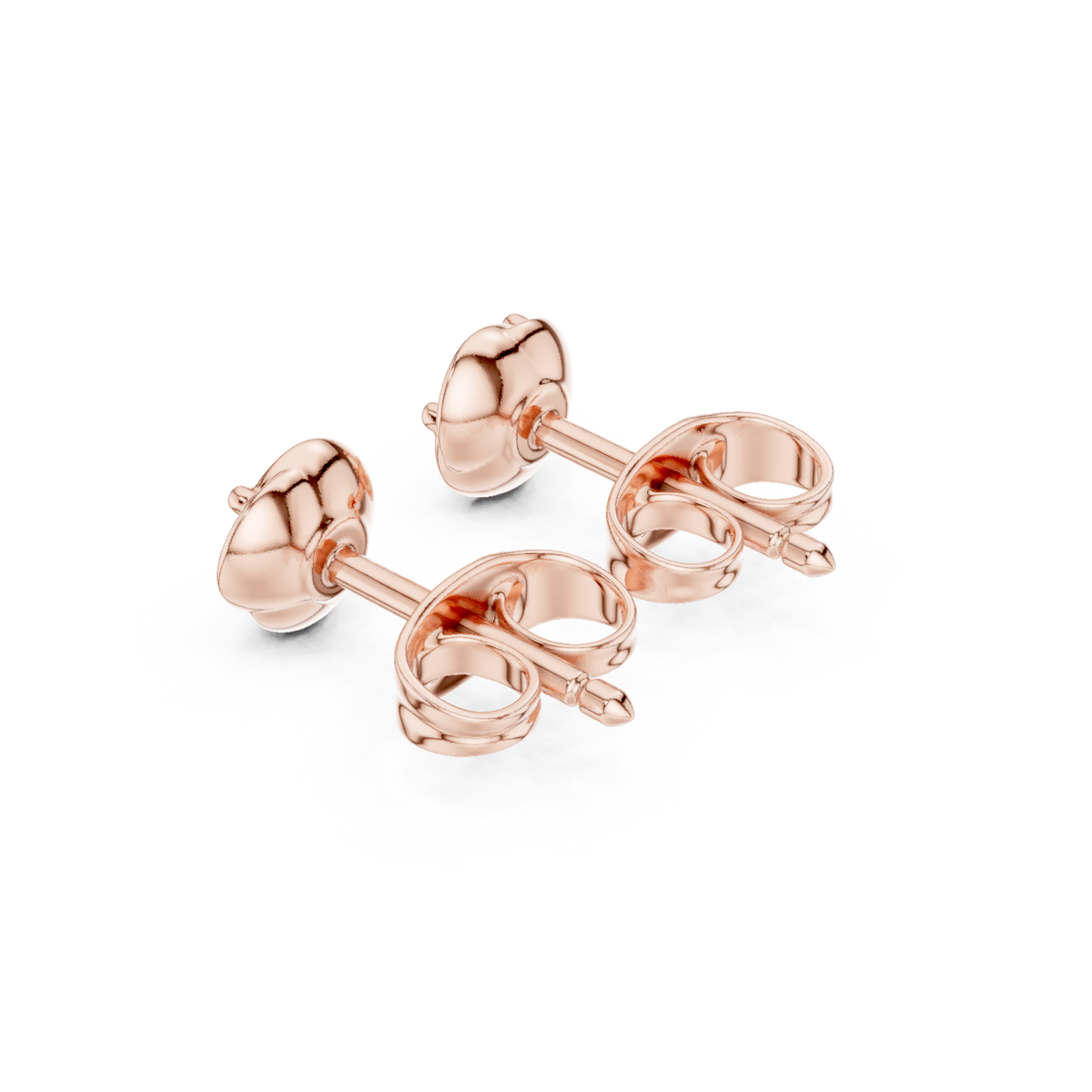 Orlisse Round Diamond Sculpted Studs