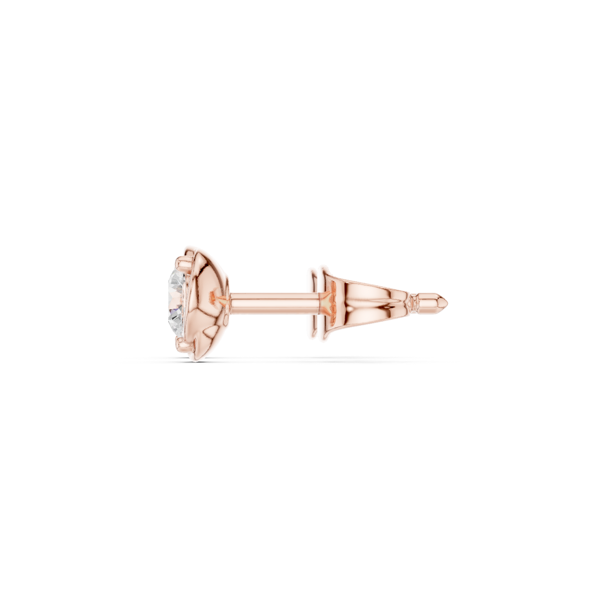 Orlisse Round Diamond Sculpted Studs