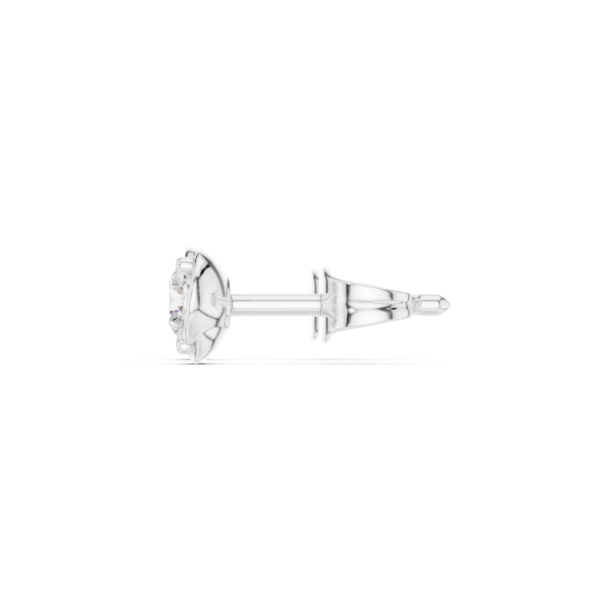 Orlisse Round Diamond Sculpted Studs