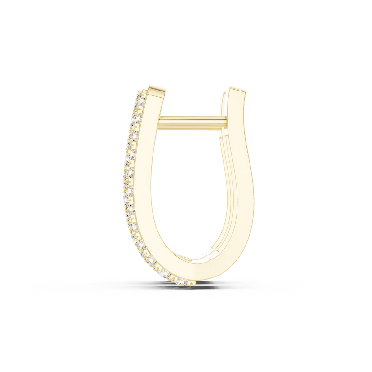 Zorelle Double Row Diamond Hoop Earrings