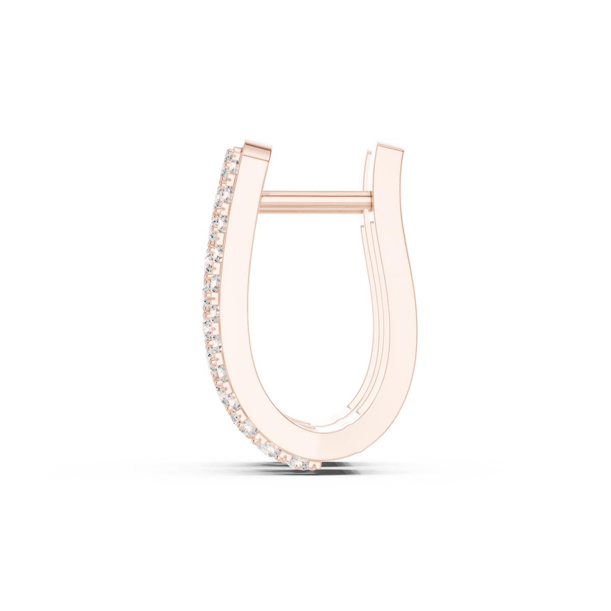 Zorelle Double Row Diamond Hoop Earrings