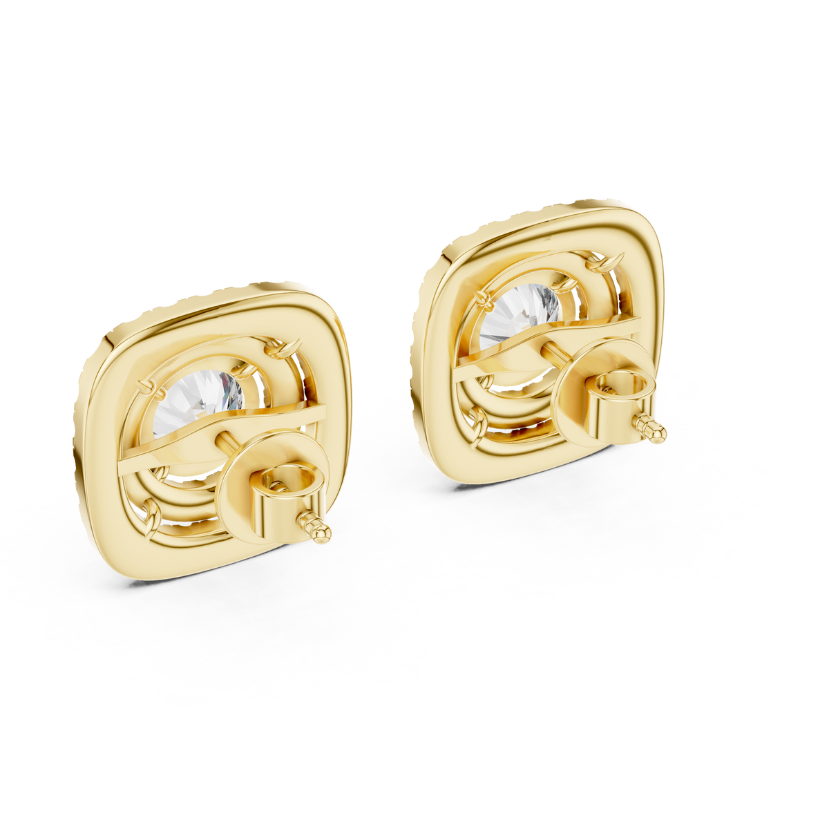 Aurelia Imperial Round Halo Studs