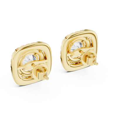 Aurelia Imperial Round Halo Studs