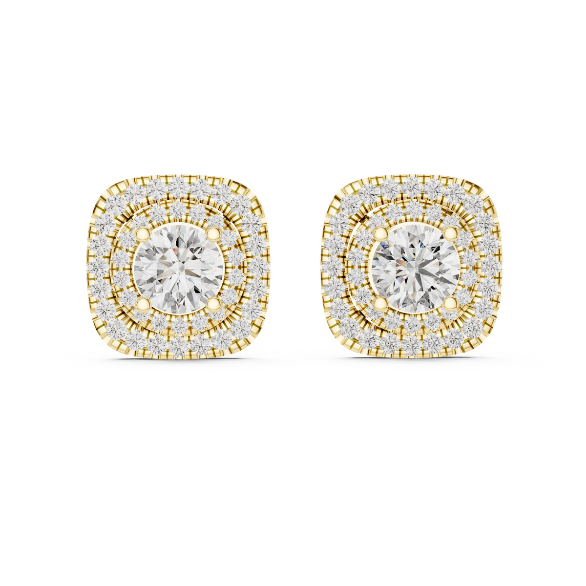 Aurelia Imperial Round Halo Studs
