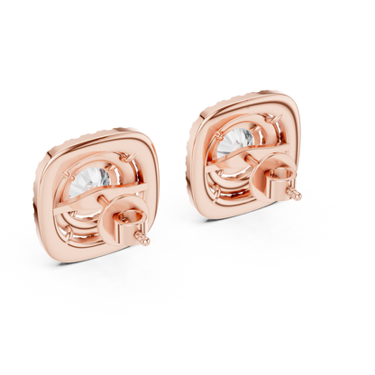 Aurelia Imperial Round Halo Studs
