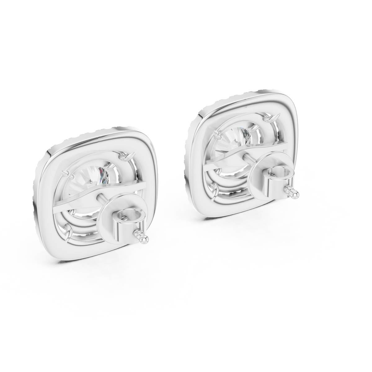 Aurelia Imperial Round Halo Studs